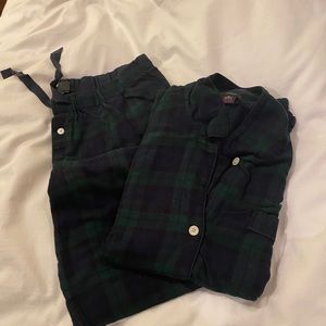 J. Crew Black Watch tartan flannel pajama set